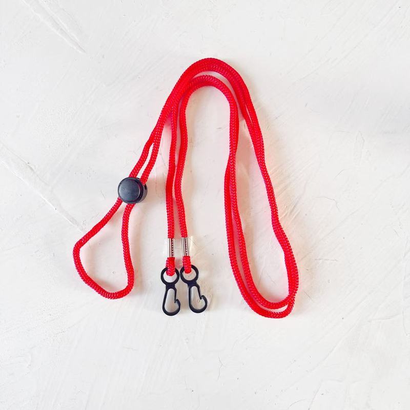 Mask Lanyard Adjustable - 長さ調節可能な紛失防止メガネチェーン、多機能防風ネックストラップ。メガネ、マスク、帽子に。男女兼用。