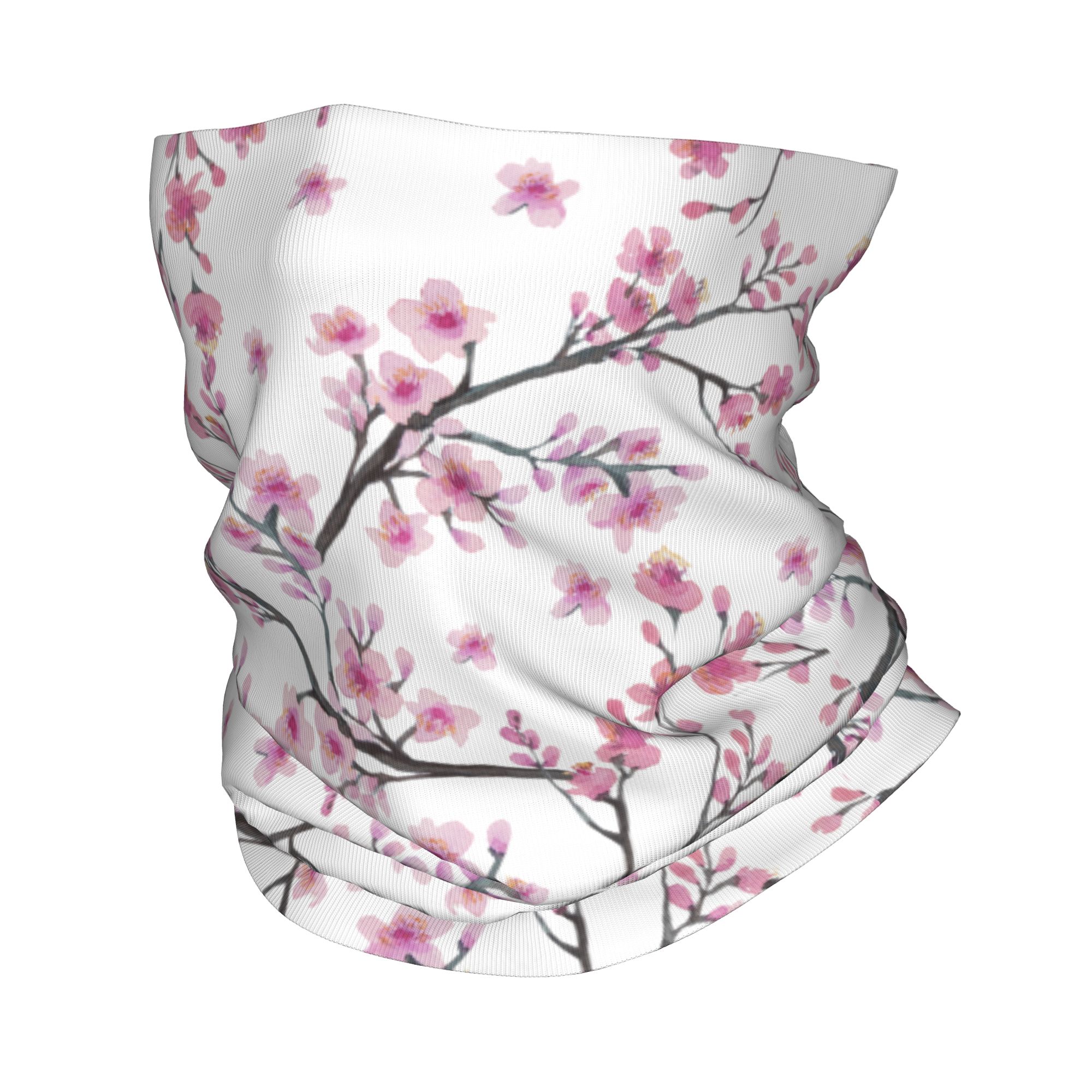 日本桜の花と赤い日の出の旗が描かれたバンダナネックゲイター防 - Neck Gaiter Face Cover のレビューと価格