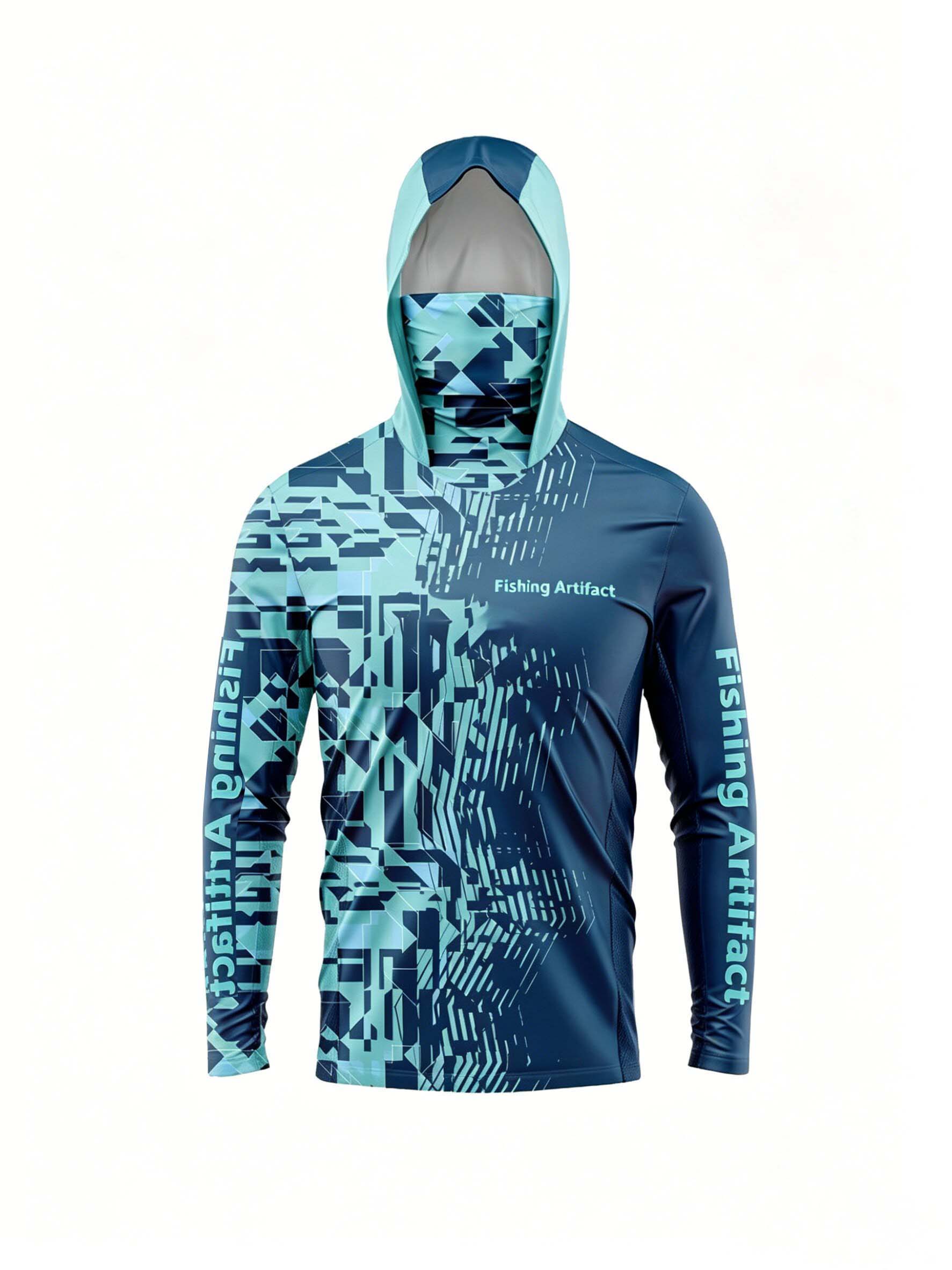 メンズ用、夏の釣り用パーカー。長袖でマスク付き。通気性が良く - Sports Mask Breathable のレビューと価格