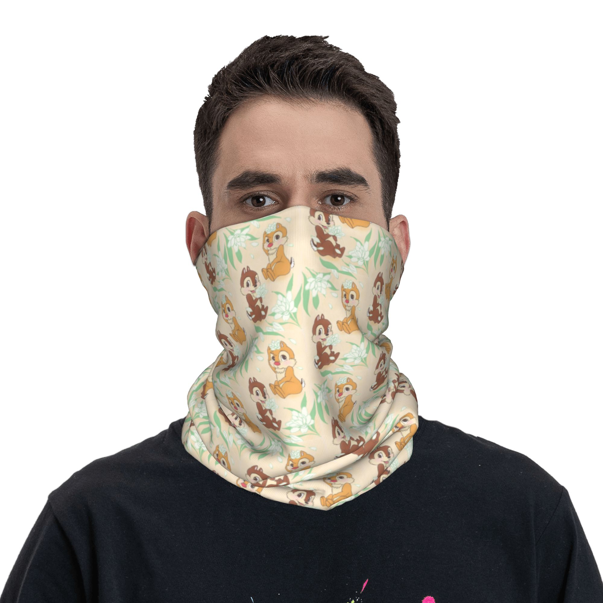 カスタムキュートC-チップとD-デールバンダナネックウォーマ - Neck Gaiter Face Cover のレビューと価格