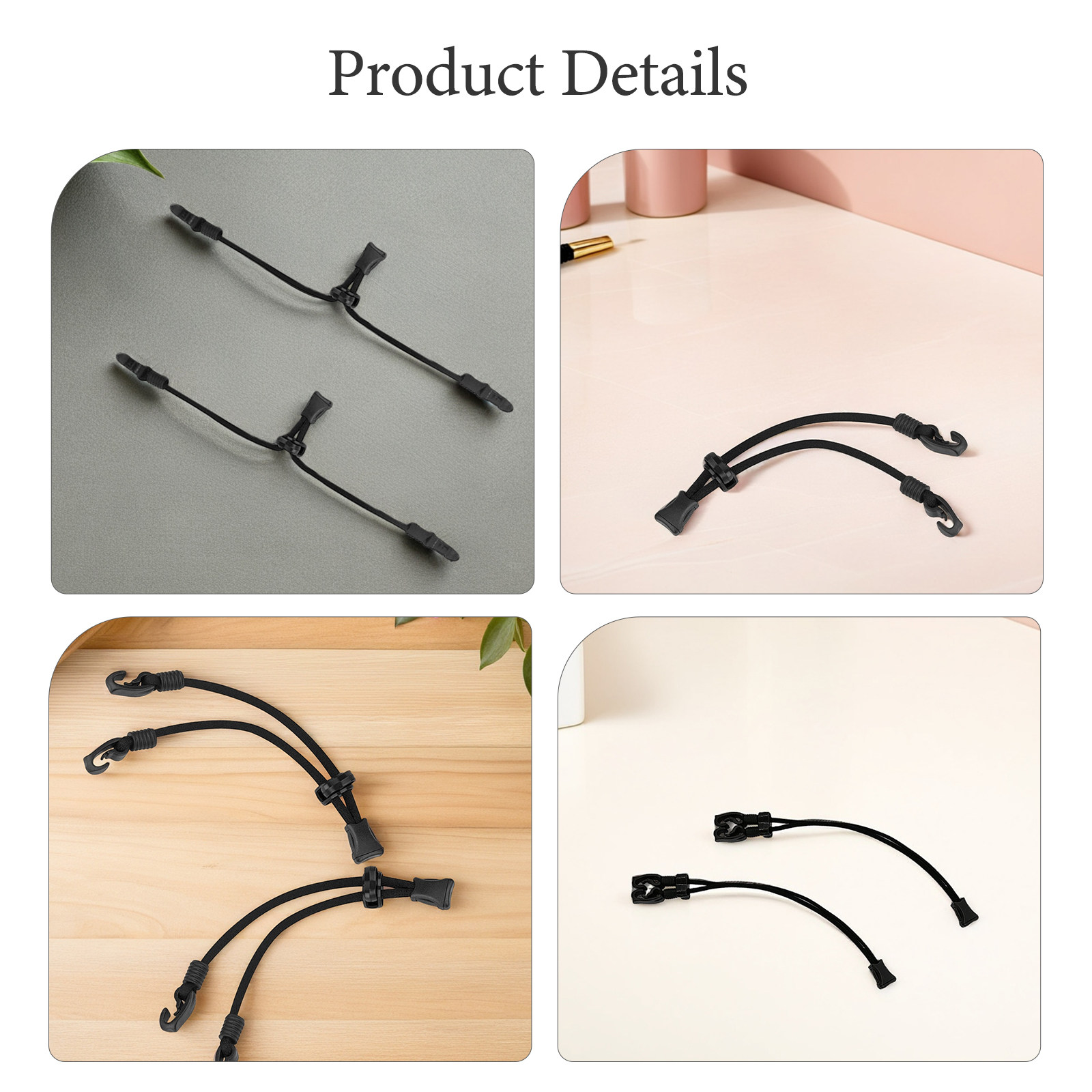 6個入り フェイスマスク用エクステンダー、滑り止め付きイヤー - Mask Ear Saver Strap のレビューと価格