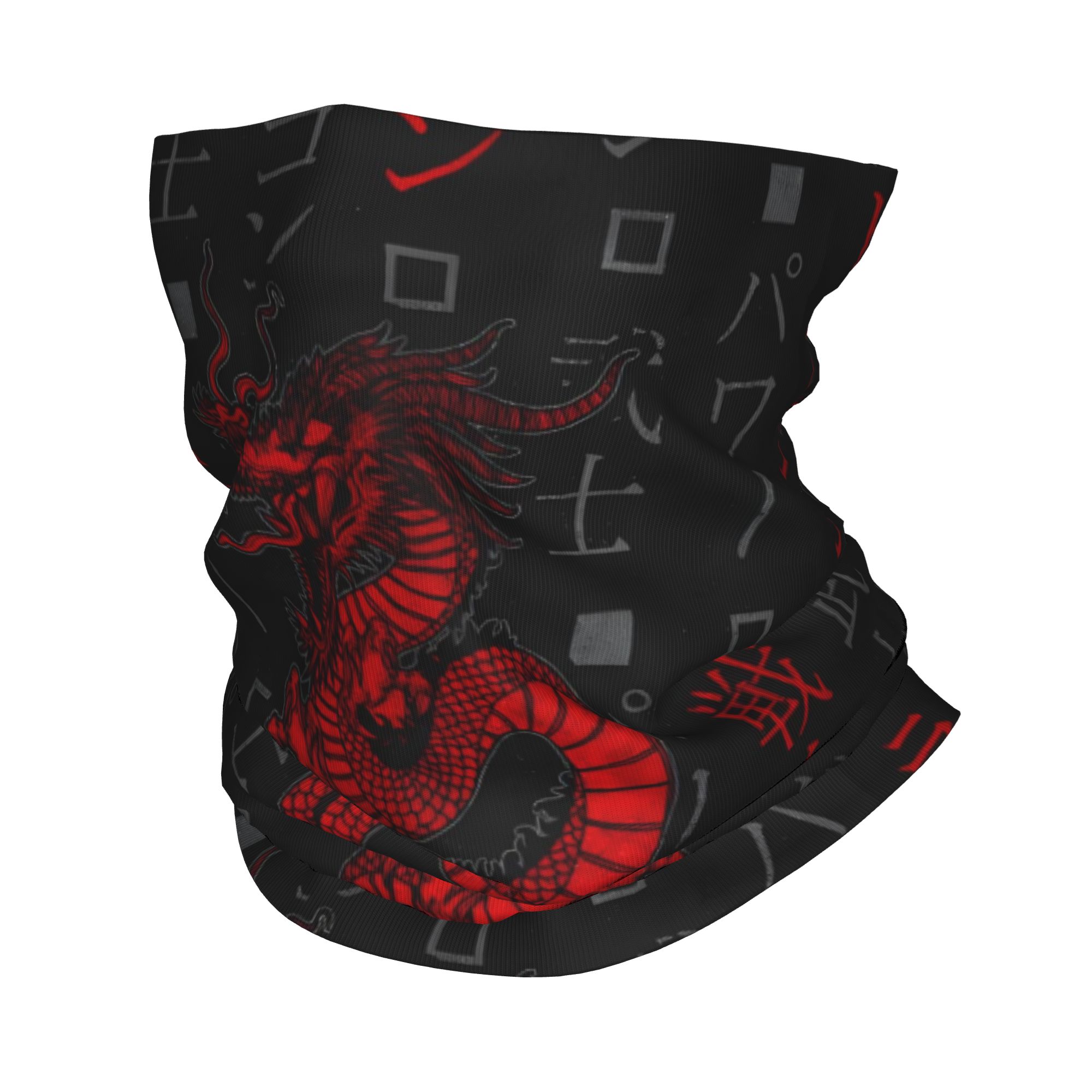 レッドドラゴンアニマルバンダナネックゲートル防風フェイススカ - Neck Gaiter Face Cover のレビューと価格
