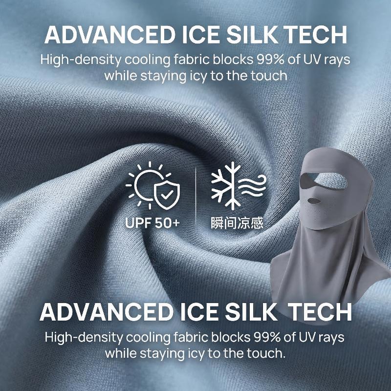 夏用通気性フェイスマスク フルカバー アイスシルク UVカッ - Sports Mask Breathable のレビューと価格